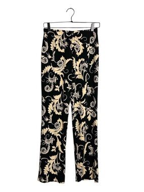 Clara Sun Woo Floral Pull On Pants Loungewear  Medium Resortwear Travel